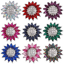 5pcs/lot Wholesale Women Snap Jewelry Accessories Metal Rhinestone 18mm Snap Buttons Fit Snap Button Bracelet 2024 - buy cheap