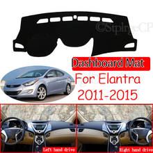 Alfombrilla antideslizante para salpicadero de coche, accesorios Anti-UV para Hyundai Elantra 2011, 2012, 2013, 2014, 2015, MD UD Avante 2024 - compra barato
