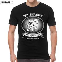 I Love My Puppy Tee Shirts Men Cotton Jack Russell Terrier Is My Shadow T-Shirt Short Sleeved Dog Owner Gift T Shirt 2024 - buy cheap