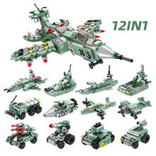 MEOA New Military Series 12 IN 1 Transfomation Destroyer Fighter Building Blocks Set Battleship Patrol Boat Tank Bricks Juguetes 2024 - buy cheap