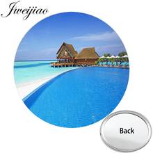 Youhaken Bali Island Photo Anniversary One Side Flat Mini Pocket Mirror Compact Portable Makeup Vanity Hand Travel Purse Mirror 2024 - buy cheap