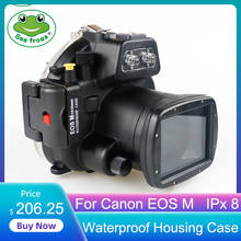 Чехол Seafrogs для цифровой камеры Canon EOS M водонепроницаемый чехол для подводной съемки прозрачный водонепроницаемый чехол 2024 - купить недорого