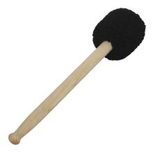 Symphony Bass Drum Stick Timpani Mallet Felt Head Wooden Grip Black 2024 - buy cheap