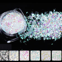 6Box=1lot Nail Chrome Flake Irregular Broken Confetti Flakes Ultra-thin Rainbow Mix-Size Image Effect Nail Tips Art Chrome Flake 2024 - buy cheap