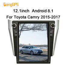 Tesla style 12.1inch Android Car Radio GPS Navigation Stereo for Toyota Camry Aurion 2015 2016 2017 no Car DVD Player Multimedia 2024 - buy cheap