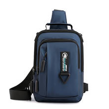 Novo saco de peito masculino moda de um ombro multifuncional à prova dwaterproof água negócios ao ar livre bolsa de viagem crossbody 2024 - compre barato