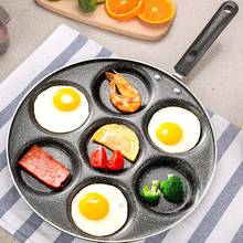 Panela para fritar de quatro buracos, panela de omelete engrossada, antiaderente, panqueca de ovo, bife, cozinha, utensílio de café da manhã 2024 - compre barato