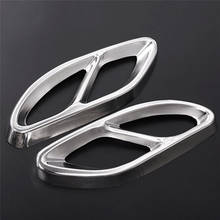 1pairs Car Exhaust Pipe Tail Cover Trim for Mercedes Benz E-class W213 W205 GLC C a Class A180 A200 W176 2015 2016 2017 AMG 2024 - buy cheap