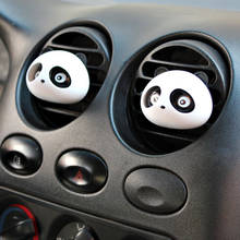 2pcs Panda Car Styling Air Conditioning Vent Air Freshener Car perfumes Outlet Perfume Cute Panda Eyes Auto Interior Decoration 2024 - buy cheap