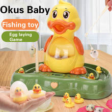 Brand New Electric Water Fishing Toy 3-6 Years Old Duck Automatic Egg Laying Music Light Play Interactive Educational Toys 2024 - buy cheap
