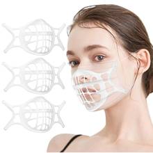 Suporte de máscara facial 3d de silicone 3 pçs, para auxílio na respiração, suporte interno da máscara, almofada, produto comestível 2024 - compre barato