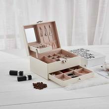 Multi Layer Drawer Jewelry Storage Box Portable Makeup Organizer Dressing Table Necklace Ring Earring Watch Container 2024 - buy cheap