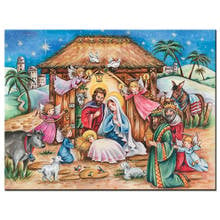 Алмазная живопись с Иисусом Христа, полная вышивка крестиком, мозаика, алмазная вышивка «сделай сам», любимые святые, подарок Святой святые N987 2024 - купить недорого