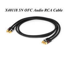 Par de Cables de Audio X40118 Hifi Canare 5N OFC, RCA de alta gama, conector RCA chapado en oro, 2 uds. 2024 - compra barato