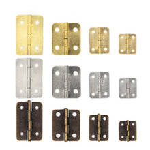 10Pcs Fillet Square Antique Cabinet Hinges Furniture Accessories Boxes Decorative Hinge Furniture Hardware Fittings For Cabinets 2024 - buy cheap