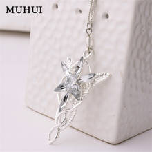 Movie Jewelry Arwen Evenstar Necklace Silver Color Crystal Pendant Necklaces For Women Jewelry Gift B067 2024 - buy cheap