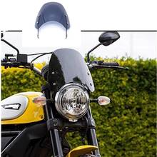 Аксессуары для мотоциклов лобовое стекло ветровое стекло ветер экран с держателем для Ducati скремблер 2015 2016 2017 2018 2024 - купить недорого