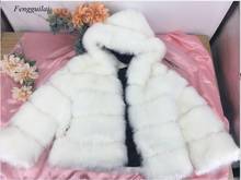 Autumn Winter Faux Fur Women Cropped Short Jacket Coat Women Fluffy Zip Thick Plush Warm Fur Hooded Coat Women Outwear Overcoat 2024 - buy cheap