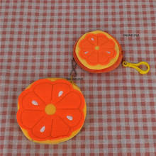 1PIECE Plush Fruit Lemon KEY Wallet BAG , Coin Wallet Holder ; Keys BAG Wallet Hook Case 2024 - buy cheap