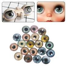 20 pçs olhos de boneca de vidro animal diy artesanato olhos para dinossauro olho acessórios jóias fazendo artesanal 8mm/12mm/18mm 2024 - compre barato