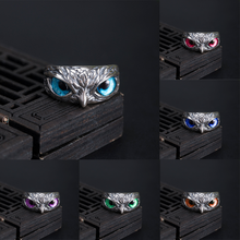 Новое Очаровательное кольцо из сплава многоцветное кольцо в виде совы модные ювелирные изделия Женское свадебное украшение кольцо для женщин мужчин кольца лучший подарок 2024 - купить недорого