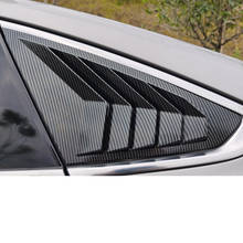 Lsrtw2017 Carbon Fiber Car Rear Window Triangle Shutter Panel Styling for Changan Eado Plus 2020 2021 Accessories Auto 2024 - buy cheap