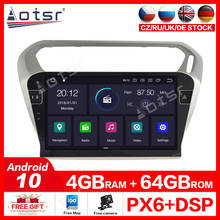 Para peugeot 301 2008-2014 android 10.0 px6 seis núcleo cpu toque completo reprodutor multimídia do carro sistema de navegação rádio gps wifi bt ips 2024 - compre barato