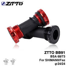 ZTTO BB91 Bearing Bottom Bracket Screw Type 68/73 mm Bicycle Axis MTB Road Bike Bottom Bracket Waterproof CNC Alloy BB 2024 - buy cheap