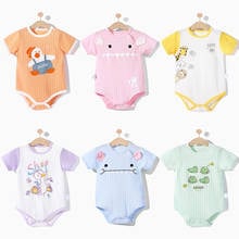 Baby Rompers Short Sleeve Bodysuit 2021 Summer Cotton Soft Newborn Platysuits Infant Climbing Clothes Unisex Infant Jumpsuits 2024 - buy cheap