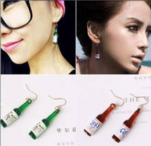 New personality earrings fashion simple beer bottle creative earrings designer boucle Brincos earrings female jewelry wholesale 2024 - buy cheap