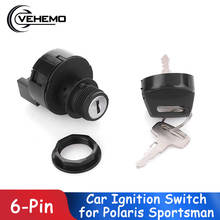 Vehemo Durable Ignition Key Switch 400 500 550 600 700 800 6-Pin Car Lgnition Key for Polaris Sportsman 2024 - buy cheap