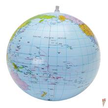 Globo inflable de 30cm, mapa del mundo, Océano y tierra, pelota de playa educativa, accesorios escolares, 1 ud. 2024 - compra barato