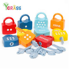 Montessori Locks Set Matching Numbers Locking Color Shape Preschool Toy Learning Early Educational Toys for Children Kids Gift 2024 - buy cheap