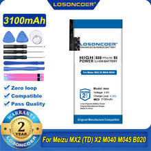 100% Original LOSONCOER MX2 3100mAh B022 batería para Meizu MX2 (TD) X2 M040 M045 B020 2024 - compra barato