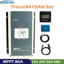 EPever Tracer 80A Hybrid MPPT Solar Charge Controller 12V 24V 48V Auto LCD Display Solar Panel Battery Regulator 2024 - buy cheap