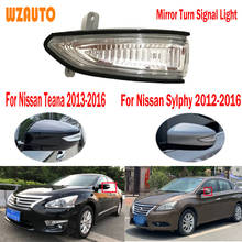 Lente indicadora de ala lateral de coche, luz de señal de giro del espejo retrovisor transparente para NISSAN TEANA/ALTIMA SYLPHY 2013 2014 2015 2016 2024 - compra barato