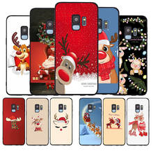 Funda de teléfono suave negra de Navidad para Samsung S20, S10, S9, S8, S7 edge Plus Lite, Note 8, 9, 10, A6, A7, A8, A9, 2018 2024 - compra barato