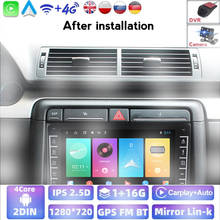 1G+16G 2 Din 8'' Android 8.1 Ouad Core Radio Car DVD Player For Audi A4 B6 B7 S4 B7 B6 RS4 2002-2008 RS4 B7 SEAT Exeo 2008-2012 2024 - buy cheap