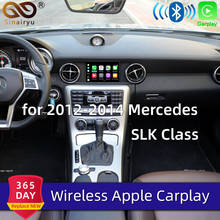 Sinairyu sem fio wifi apple carplay para mercedes slk classe 2011-2015 ntg4.5/ntg4.7 apple carro jogar apoio câmera de visão traseira waze 2024 - compre barato