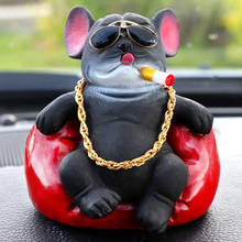 High Quality Car Accessories Interior Accessories Decoration Cute Bulldog Car Dashboard Toy Cool Style Car Accessories 2024 - buy cheap