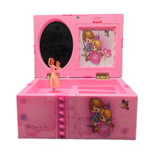 Giratório ballet menina jóias caixa de armazenamento música dança menina caixa musical crianças menina princesa sonhos aniversário presente natal 2024 - compre barato