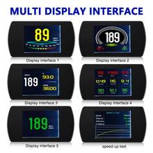 Multiple Head Up Display HUD OBD2 GPS Speedometer Speed RPM Fuel Consumption Driving Time with Alarm Buzz Projector P12 T800 2024 - buy cheap