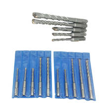 5Pc/bag SDS Plus Hammer Drill Bit Set for Reinforced Concrete, Masonry, Marble, Brick and Tile 2024 - buy cheap