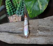 Boho Necklace Rainbow Crystal Necklace Titanium Aura Quartz Jewelry 2024 - buy cheap