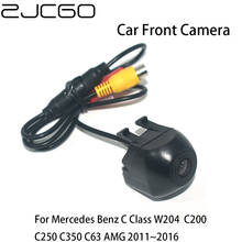 ZJCGO Car Front View Parking LOGO Camera Positive Image for Mercedes Benz C Class W204  C200 C250 C350 C63 AMG 2011~2016 2024 - buy cheap
