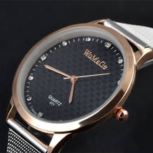 Reloj de cuarzo de acero inoxidable para Mujer, cronógrafo de lujo, con esfera fina, color oro rosa 2024 - compra barato