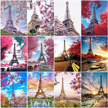 5d pintura torre de diamante bordado paisagem diamante mosaico de diamante bordado diy pintura de diamante arte paris artesanato 2024 - compre barato