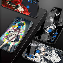 Capa de celular em vidro temperado kuroshitsuji com desenho animado para huawei honor 8x 9 10 20 30 lite pro 10i 20i 2024 - compre barato