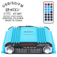 DC 12V 5A 4CH автомобильный аудио усилитель мощности fm-радио плеер Поддержка SD USB DVD MP3 Пульт дистанционного управления для автомобиля мотоцикла домашнего аудио 2024 - купить недорого