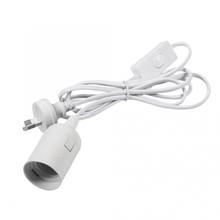 Black White E27 Lighting Socket Fixture Lighting Socket Ceiling Light Adaptor Cable Bulb Pendant with Switch AU Plug 220V 2024 - buy cheap